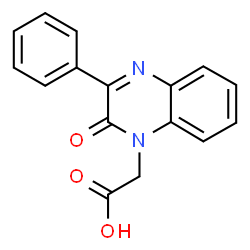 ChemSpider 2D Image | (2-Oxo-3-phenyl-1(2H)-quinoxalinyl)acetic acid | C16H12N2O3