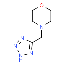ChemSpider 2D Image | 4-(2H-Tetrazol-5-ylmethyl)morpholine | C6H11N5O