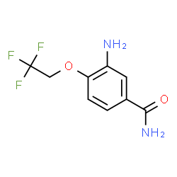 ChemSpider 2D Image | 3-Amino-4-(2,2,2-trifluoroethoxy)benzamide | C9H9F3N2O2