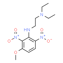 ChemSpider 2D Image | N,N-Diethyl-N'-(3-methoxy-2,6-dinitrophenyl)-1,2-ethanediamine | C13H20N4O5
