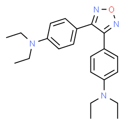 ChemSpider 2D Image | 4,4'-(1,2,5-Oxadiazole-3,4-diyl)bis(N,N-diethylaniline) | C22H28N4O