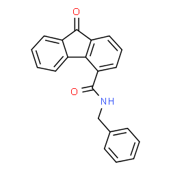 ChemSpider 2D Image | N-Benzyl-9-oxo-9H-fluorene-4-carboxamide | C21H15NO2