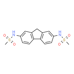 ChemSpider 2D Image | N,N'-9H-Fluorene-2,7-diyldimethanesulfonamide | C15H16N2O4S2