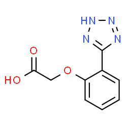 ChemSpider 2D Image | [2-(2H-Tetrazol-5-yl)phenoxy]acetic acid | C9H8N4O3