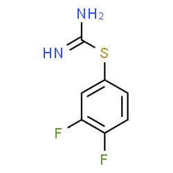 ChemSpider 2D Image | 3,4-Difluorophenyl carbamimidothioate | C7H6F2N2S
