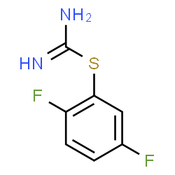 ChemSpider 2D Image | 2,5-Difluorophenyl carbamimidothioate | C7H6F2N2S