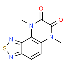 ChemSpider 2D Image | 6,9-Dimethyl-6,9-dihydro[1,2,5]thiadiazolo[3,4-f]quinoxaline-7,8-dione | C10H8N4O2S