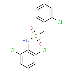 ChemSpider 2D Image | 1-(2-Chlorophenyl)-N-(2,6-dichlorophenyl)methanesulfonamide | C13H10Cl3NO2S