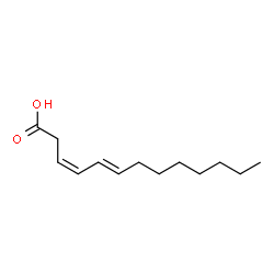 ChemSpider 2D Image | (3Z,5E)-3,5-Tridecadienoic acid | C13H22O2
