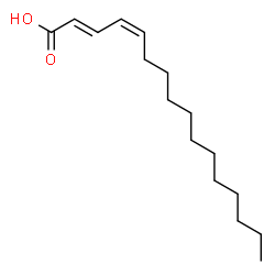 ChemSpider 2D Image | (2E,4Z)-2,4-Hexadecadienoic acid | C16H28O2
