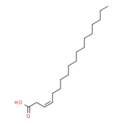ChemSpider 2D Image | (3Z)-3-Octadecenoic acid | C18H34O2