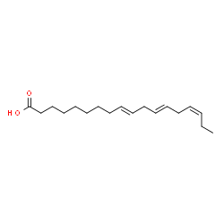 ChemSpider 2D Image | 9E,12E,15Z-octadecatrienoic acid | C18H30O2