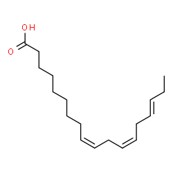 ChemSpider 2D Image | (9Z,12Z,15E)-9,12,15-Octadecatrienoic acid | C18H30O2