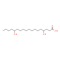 ChemSpider 2D Image | 4,14-Dihydroxyoctadecanoic acid | C18H36O4