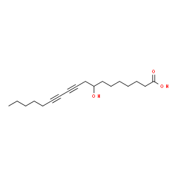 ChemSpider 2D Image | 8-Hydroxy-10,12-octadecadiynoic acid | C18H28O3