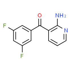 ChemSpider 2D Image | (2-Amino-3-pyridinyl)(3,5-difluorophenyl)methanone | C12H8F2N2O