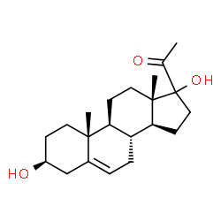 ChemSpider 2D Image | (3beta,17xi)-3,17-Dihydroxypregn-5-en-20-one | C21H32O3