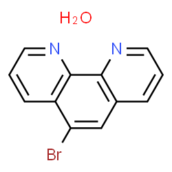 ChemSpider 2D Image | 5-Bromo-1,10-phenanthroline hydrate | C12H9BrN2O