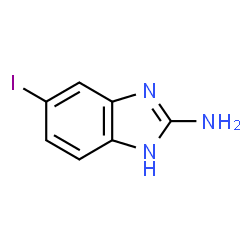 ChemSpider 2D Image | 5-Iodo-1H-benzimidazol-2-amine | C7H6IN3