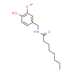 ChemSpider 2D Image | N-Vanillyloctanamide | C16H25NO3