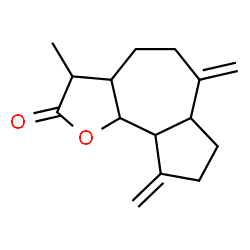 ChemSpider 2D Image | 3-Methyl-6,9-bis(methylene)decahydroazuleno[4,5-b]furan-2(3H)-one | C15H20O2