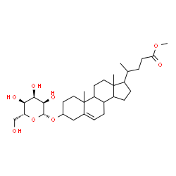 ChemSpider 2D Image | Methyl 3-(beta-D-allopyranosyloxy)chol-5-en-24-oate | C31H50O8