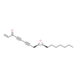 ChemSpider 2D Image | 8-[(2R,3S)-3-Heptyl-2-oxiranyl]-1-octene-4,6-diyn-3-one | C17H22O2