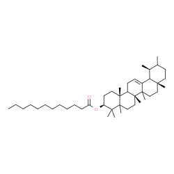 ChemSpider 2D Image | (3beta,5xi,9xi,14xi,18xi,20xi)-5-Methylurs-12-en-3-yl laurate | C43H74O2