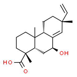 ChemSpider 2D Image | (5beta,7beta,9beta,10xi,13alpha)-7-Hydroxypimara-8(14),15-dien-18-oic acid | C20H30O3