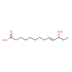 ChemSpider 2D Image | (9E)-11-Hydroxy-9-tridecenoic acid | C13H24O3