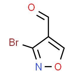ChemSpider 2D Image | 3-Bromo-1,2-oxazole-4-carbaldehyde | C4H2BrNO2