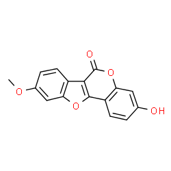 ChemSpider 2D Image | 9-O-Methylcoumestrol | C16H10O5