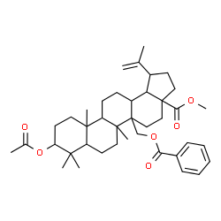 ChemSpider 2D Image | Methyl 3-acetoxy-27-(benzoyloxy)lup-20(29)-en-28-oate | C40H56O6