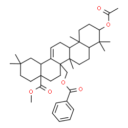 ChemSpider 2D Image | Methyl 3-acetoxy-27-(benzoyloxy)olean-12-en-28-oate | C40H56O6