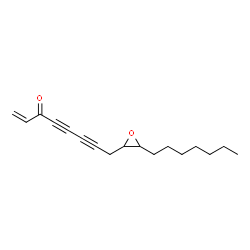 ChemSpider 2D Image | 8-(3-Heptyl-2-oxiranyl)-1-octene-4,6-diyn-3-one | C17H22O2