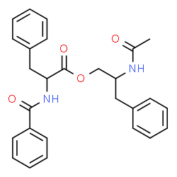 ChemSpider 2D Image | 2-Acetamido-3-phenylpropyl N-benzoylphenylalaninate | C27H28N2O4