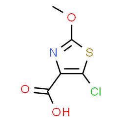 ChemSpider 2D Image | 5-Chloro-2-methoxy-1,3-thiazole-4-carboxylic acid | C5H4ClNO3S