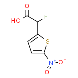 ChemSpider 2D Image | Fluoro(5-nitro-2-thienyl)acetic acid | C6H4FNO4S
