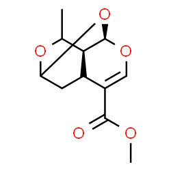ChemSpider 2D Image | Methyl (3R,8S)-9-methyl-2,4,10-trioxatricyclo[5.3.1.0~3,8~]undec-5-ene-6-carboxylate | C11H14O5