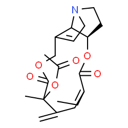 ChemSpider 2D Image | (8xi,12xi)-11,16-Dioxo-13,19-didehydrosenecionan-12-yl acetate | C20H25NO6