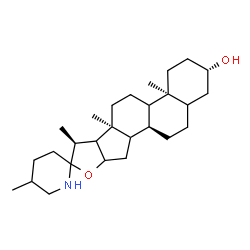 ChemSpider 2D Image | (3beta,9xi,14xi,16xi,17xi)-Spirosolan-3-ol | C27H45NO2
