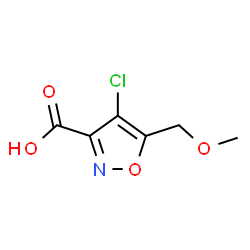 ChemSpider 2D Image | 4-Chloro-5-(methoxymethyl)-1,2-oxazole-3-carboxylic acid | C6H6ClNO4
