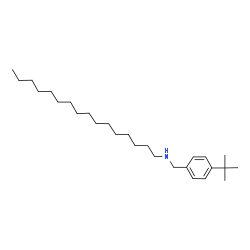 ChemSpider 2D Image | N-[4-(2-Methyl-2-propanyl)benzyl]-1-hexadecanamine | C27H49N