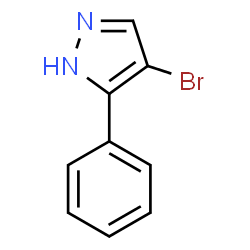 ChemSpider 2D Image | 4-Bromo-3-phenyl-1H-pyrazole | C9H7BrN2