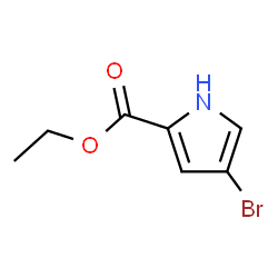 ChemSpider 2D Image | Ethyl 4-bromopyrrole-2-carboxylate | C7H8BrNO2