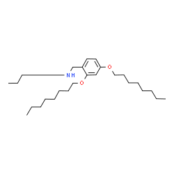 ChemSpider 2D Image | N-[2,4-Bis(octyloxy)benzyl]-1-propanamine | C26H47NO2