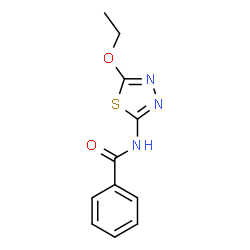 ChemSpider 2D Image | N-(5-Ethoxy-1,3,4-thiadiazol-2-yl)benzamide | C11H11N3O2S