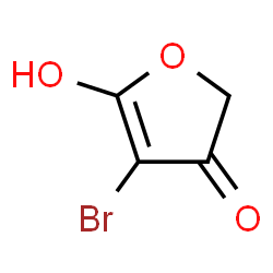 ChemSpider 2D Image | 4-Bromo-5-hydroxy-3(2H)-furanone | C4H3BrO3