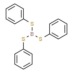 ChemSpider 2D Image | Tris(phenylsulfanyl)borane | C18H15BS3
