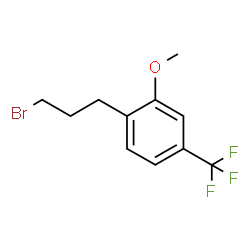 ChemSpider 2D Image | 1-(3-Bromopropyl)-2-methoxy-4-(trifluoromethyl)benzene | C11H12BrF3O